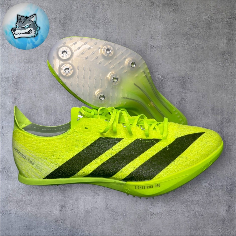 adidas Adizero Prime SP 3 Strung Track Spikes Lucid Lemon Black Men's 9.5 IH5800